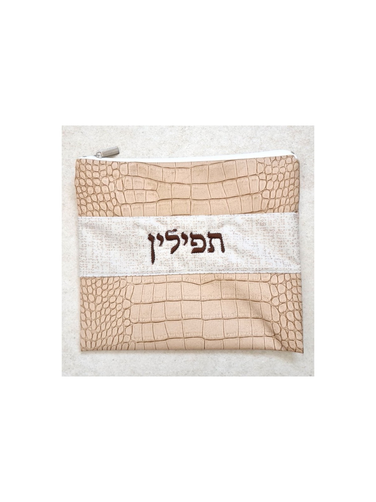 סט תיק תפילין טלית דמוי עור שני ל... | תיקי טלית ותפילין